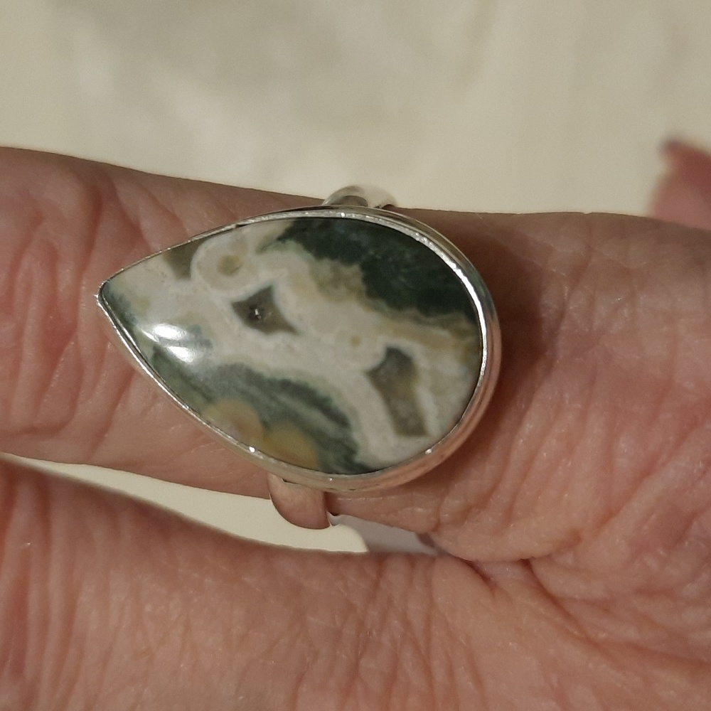JASPER NEW Jasper 925 sterling size 9 1/4 - Picture 5 of 5